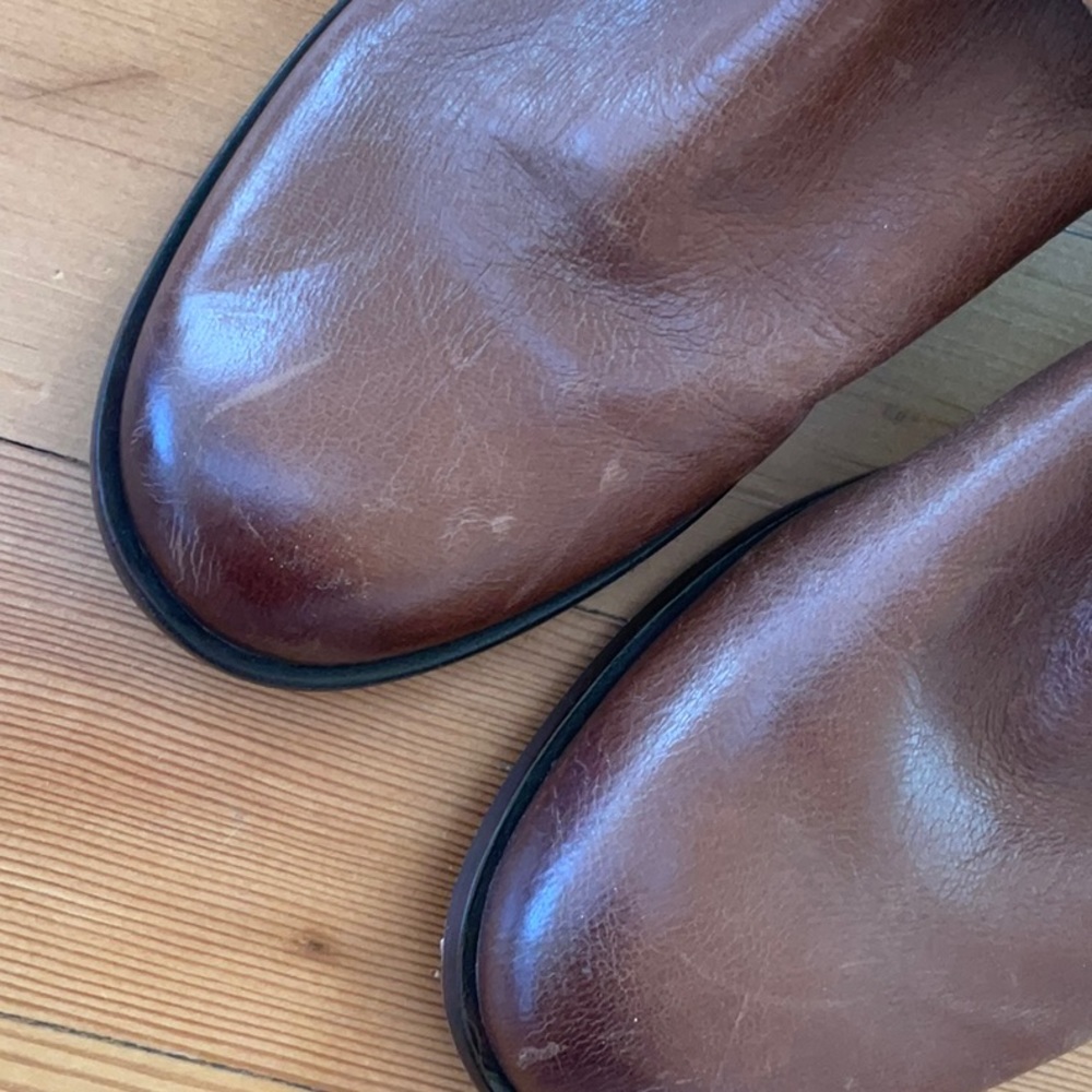 Frye Elyssa Cognac Leather Shooties sz10 - Picture 10 of 10